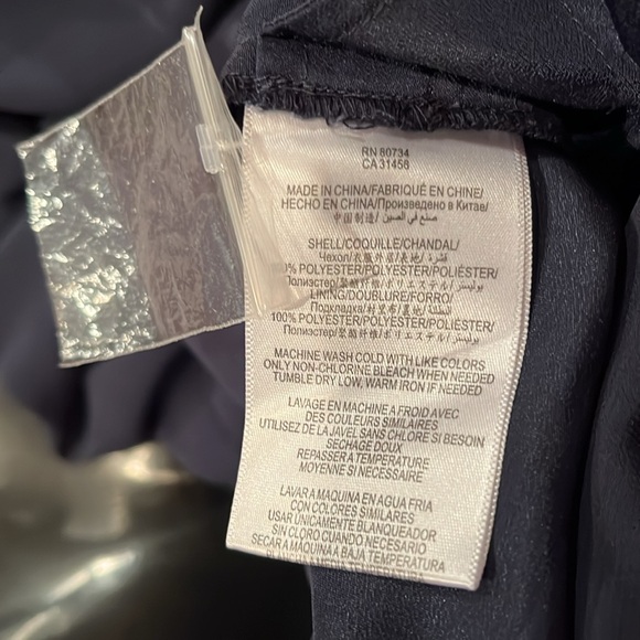 BCBG Generation Navy Long Sleeve Romper - Picture 8 of 8